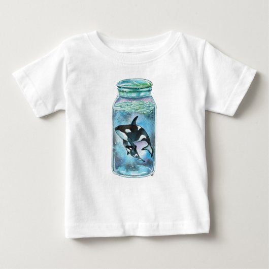 Orca im Jar Baby T-shirt (Vorderseite)
