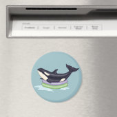 Orca im Swimmingpool Magnet (In Situ (Geschirrspüler))