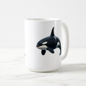 Orca in Motion Kaffeetasse (VorderseiteRechts)