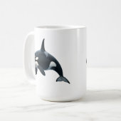 Orca in Motion Kaffeetasse (Vorderseite Links)