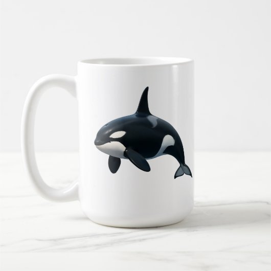 Orca in Motion Kaffeetasse (Links)