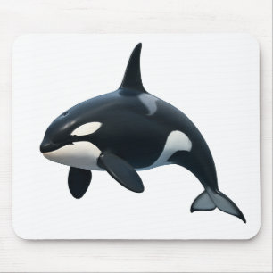 Orca in Motion Mousepad
