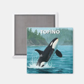 Orca in Tofino Kanada Reisen Magnet (Vorderseite/Rückseite)