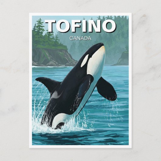 Orca in Tofino Kanada Reisen Postkarte (Vorderseite)