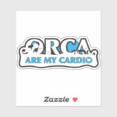 ORCA ist mein Cardio Vinyl Sticker (Blatt)