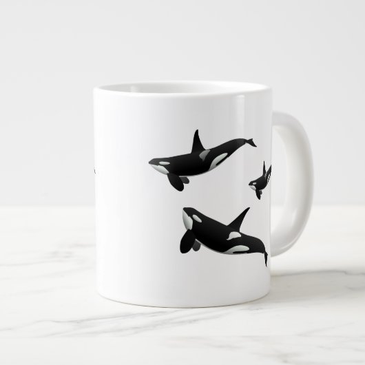 Orca Jumbo-Tasse (Vorderseite Rechts)