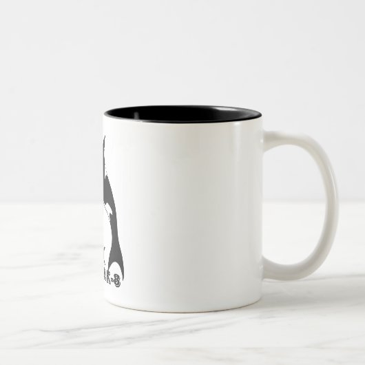 Orca-Kaffee-Tasse Zweifarbige Tasse (Rechts)