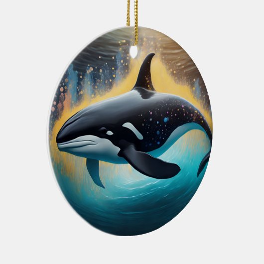 Orca Keramik Ornament (Rechts)