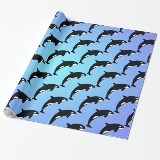 Orca Killer Geschenkpapier (Ungerollt)