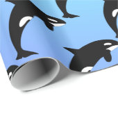 Orca Killer Geschenkpapier (Rolleneckpunkt)