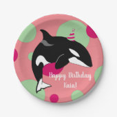 Orca Killer Pappteller (Vorderseite)