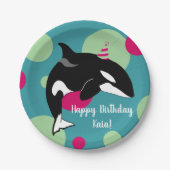 Orca Killer Pappteller (Vorderseite)