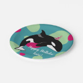 Orca Killer Pappteller (Schrägansicht)