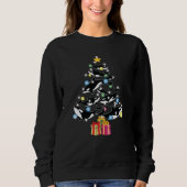 Orca Killer Wal & Weihnachtsbaum Sweatshirt (Vorderseite)