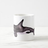 Orca Killer Whale Aquarell Tasse (Mittel)