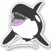 Orca Killer Whale Aufkleber (Vorderseite)