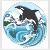 Orca Killer Whale Aufkleber (Blatt)