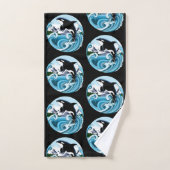 Orca Killer Whale Badhandtuch Set (Handtuch)