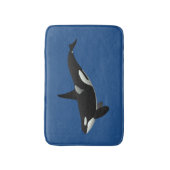 Orca Killer Whale Bath Mat Badematte (Vorderseite Vertikal)