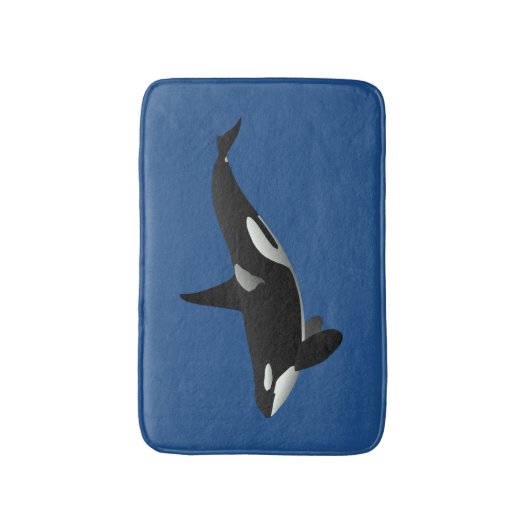 Orca Killer Whale Bath Mat Badematte (Vorderseite Vertikal)
