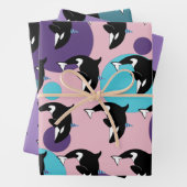 Orca Killer Whale Birthday Geschenkpapier Set (Beispiel)