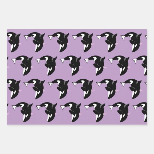 Orca Killer Whale Birthday Geschenkpapier Set (Vorderseite 3)