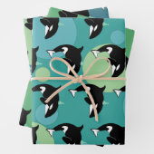 Orca Killer Whale Birthday Geschenkpapier Set (Beispiel)