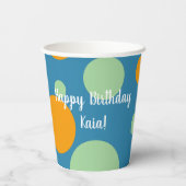 Orca Killer Whale Birthday Pappbecher (Rückseite)