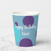 Orca Killer Whale Birthday Pappbecher (Rückseite)