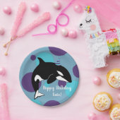 Orca Killer Whale Birthday Pappteller (Party)
