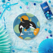 Orca Killer Whale Birthday Pappteller (Party)
