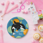 Orca Killer Whale Birthday Pappteller (Party)