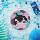 Orca Killer Whale Birthday Pappteller (Party)