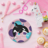 Orca Killer Whale Birthday Pappteller (Party)