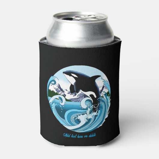 Orca Killer Whale Dosenkühler (Kanne Vorderseite)