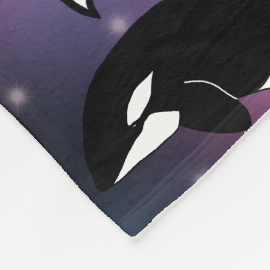 Orca Killer Whale Fleecedecke (Ecke)