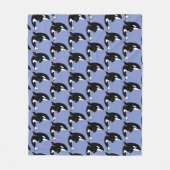 Orca Killer Whale Fleecedecke (Vorderseite)