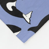 Orca Killer Whale Fleecedecke (Ecke)