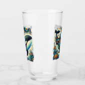 Orca Killer Whale Floral Whimsical Nautical Beach Glas (Links)
