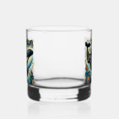 Orca Killer Whale Floral Whimsical Nautical Beach Whiskyglas (Links)
