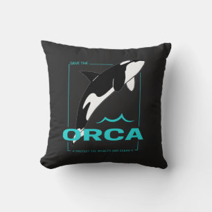 Orca Killer Whale für ein Mädchen, das nur Orcas L Kissen