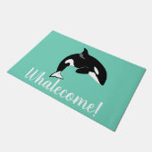 Orca Killer Whale Fußmatte (Schrägansicht)