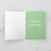 Orca Killer Whale Geburtstag individuell einstellb Karte (Innenseite)