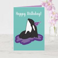 Orca Killer Whale Geburtstag individuell einstellb