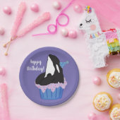 Orca Killer Whale Geburtstag individuell einstellb Pappteller (Party)