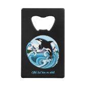 Orca Killer Whale Geldbeutel Flaschenöffner (Rückseite)