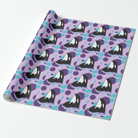 Orca Killer Whale Geschenkpapier (Ungerollt)