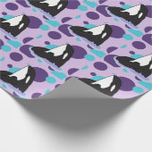 Orca Killer Whale Geschenkpapier (Ecke)