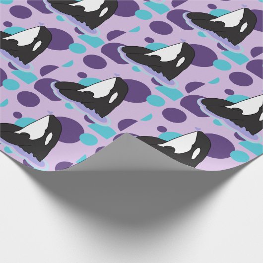 Orca Killer Whale Geschenkpapier (Ecke)