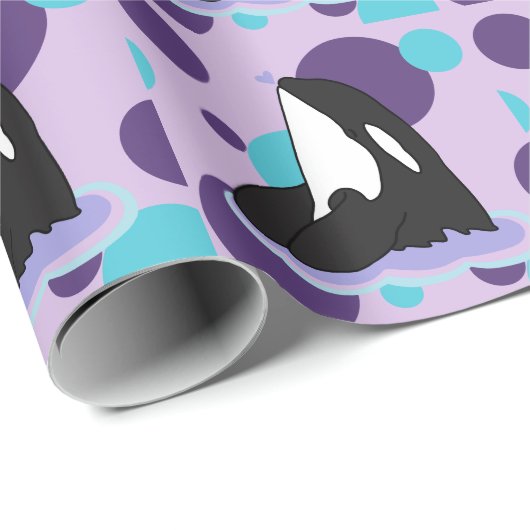 Orca Killer Whale Geschenkpapier (Rolleneckpunkt)
